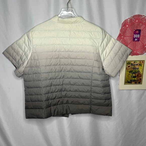 NWT Quilted Down Puffer Ombre Jacket  Size XL - Picture 7 of 12